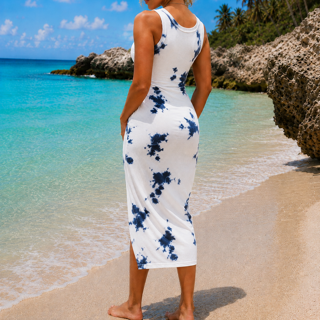 Siren Coast Ruched Maxi Dress